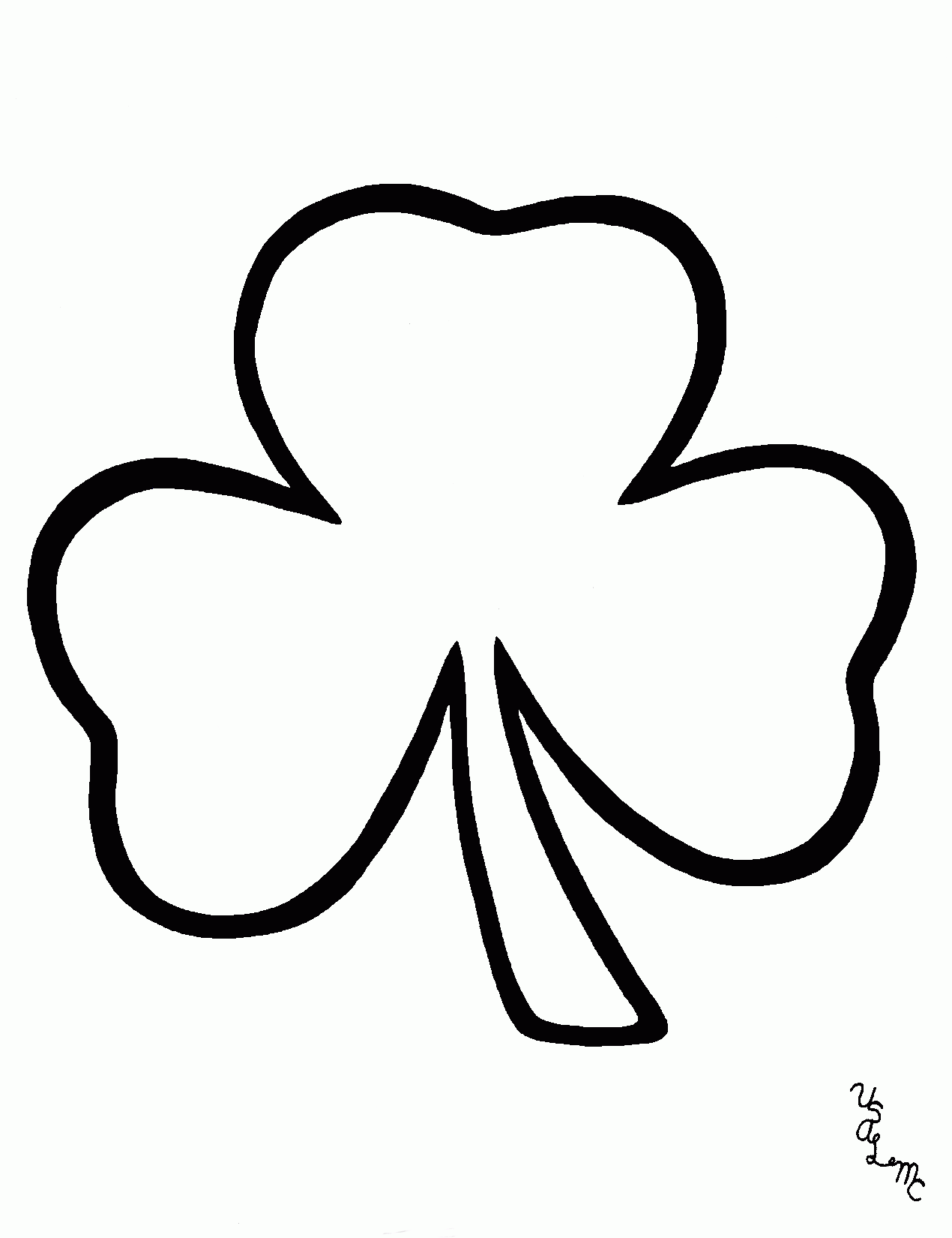 Shamrock Outline ClipArt Best