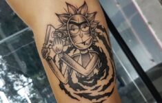 Simple Rick And Morty Tattoo