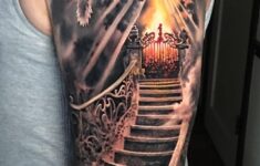 Stairway To Heaven By Rember Orellana Dark Age Tattoo Denton Texas