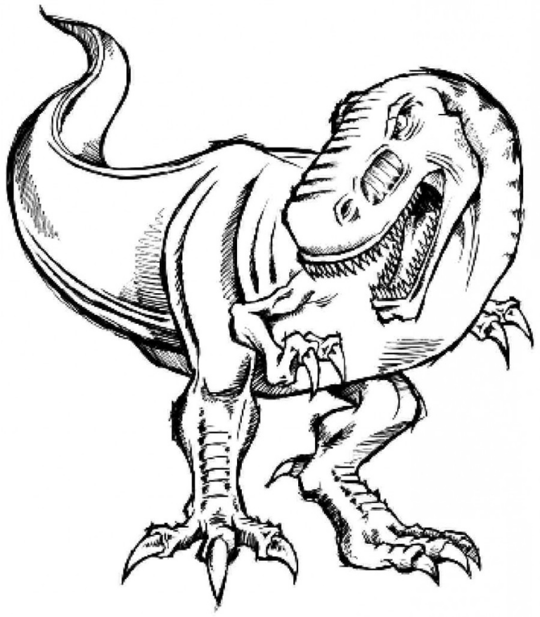 T Rex Printable Coloring Pages Customize And Print