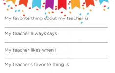 Teacher Appreciation Week FREE Printable All My Good Things