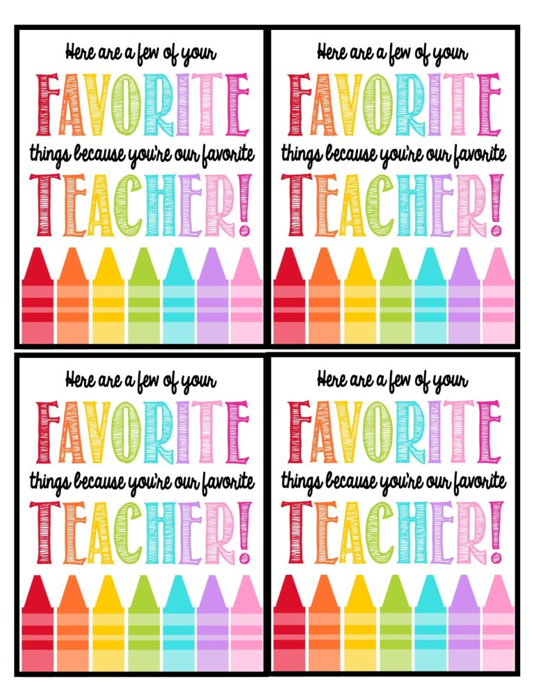 Teacher Appreciation Week Ideas Free Printables Teacher Gift Tags 