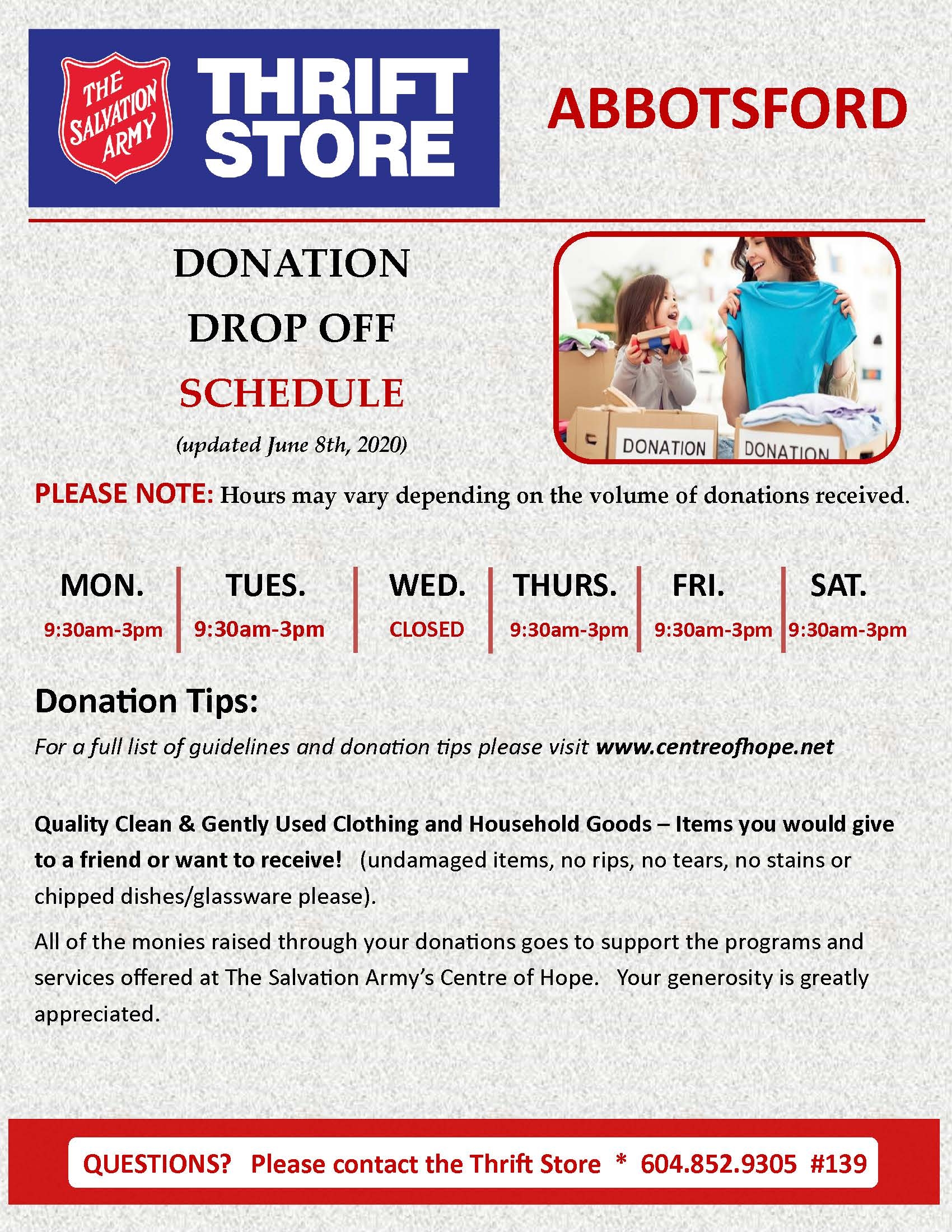 Thrift Store Salvation Army Centre Of Hope