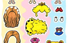 Toca Boca M3gan Princess Peach Sailor Moon Paper Crafts DIY