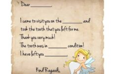 Tooth Fairy Letter Free Printable