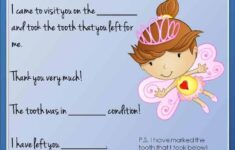 Tooth Fairy Letter Free Printable
