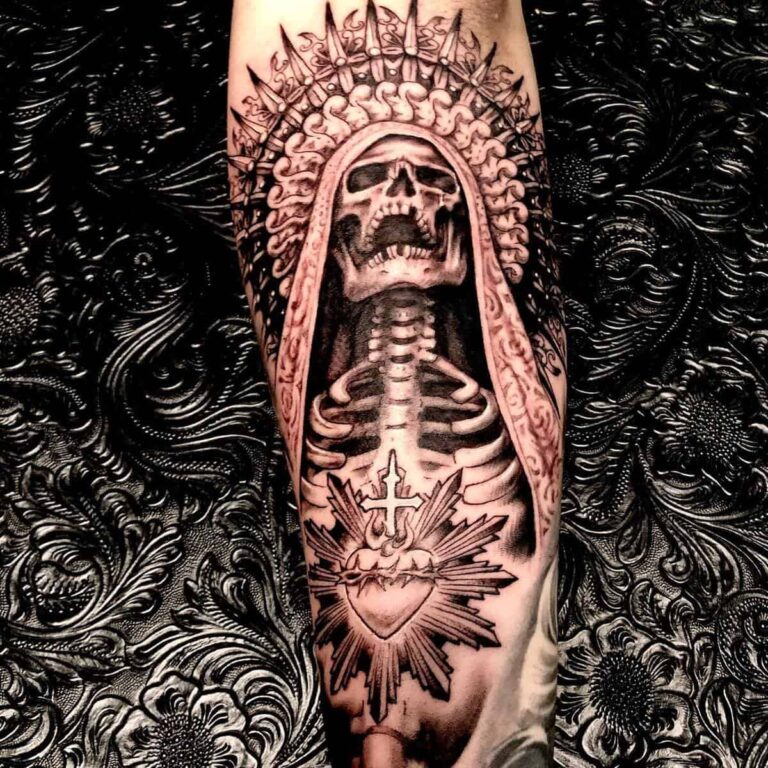 Top 61 Santa Muerte Tattoo Ideas 2021 Inspiration Guide 
