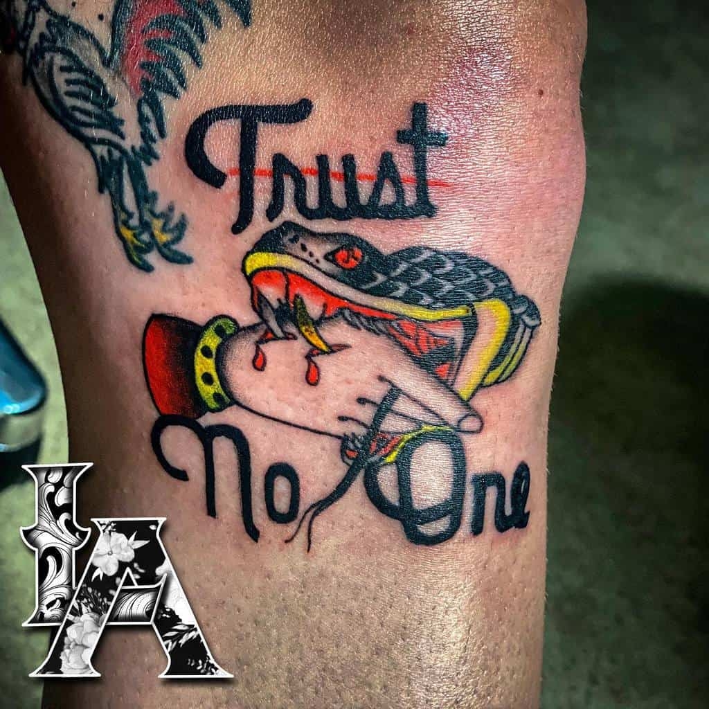 Top 69 Best Trust No One Tattoo Ideas 2021 Inspiration Guide