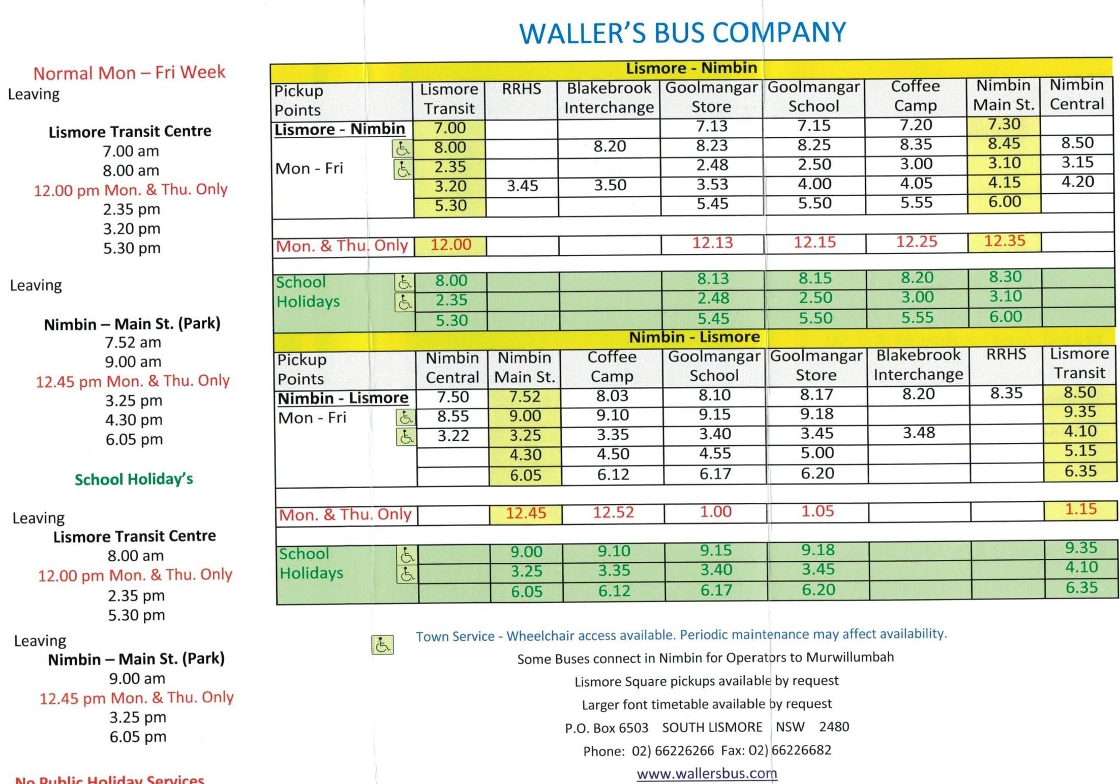 Travel And Timetables