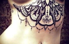 Under Breast Lace Tattoo For Women Tattoo Idea