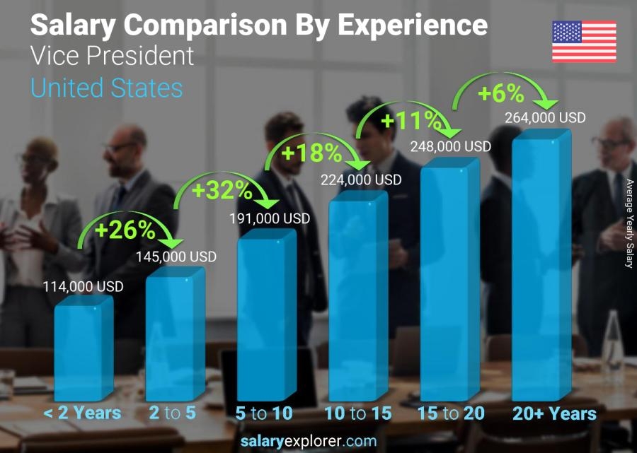 Vice President Average Salary In United States 2022 The Complete Guide