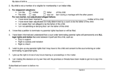 Voluntary Termination Of Parental Rights Fill Online Printable
