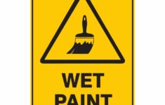 Wet Paint Sign Printable Gridgit