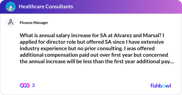 What Is Annual Salary Increase For SA At Alvarez A Fishbowl